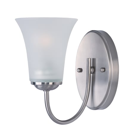 Maxim Lighting Logan 1-Light 5" Wide Satin Nickel Vanity Light 10051FTSN
